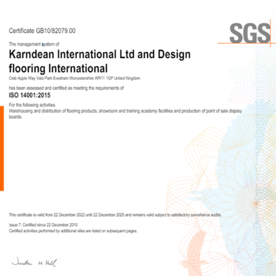 Certificate ISO 140001 thumbnail