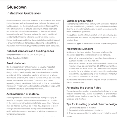 Karndean commercial gluedown installation guide