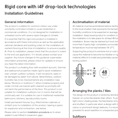 karndean commercial Rigid core i4F installation guide