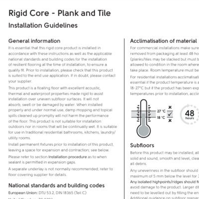 karndean commercial Rigid core installation guide