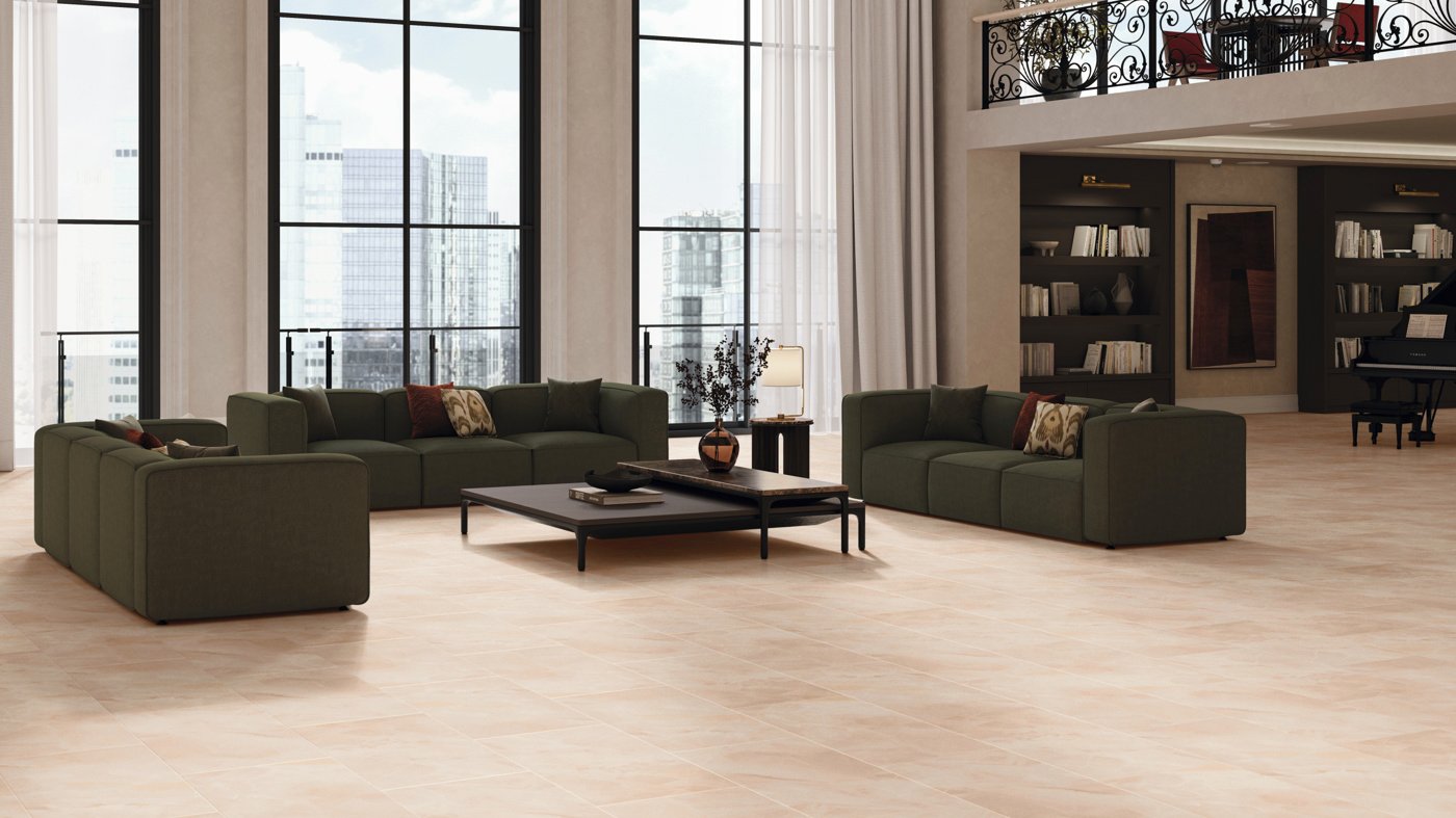 Rose Onyx LM36 | AKT-LM36 in a spacious living room and library