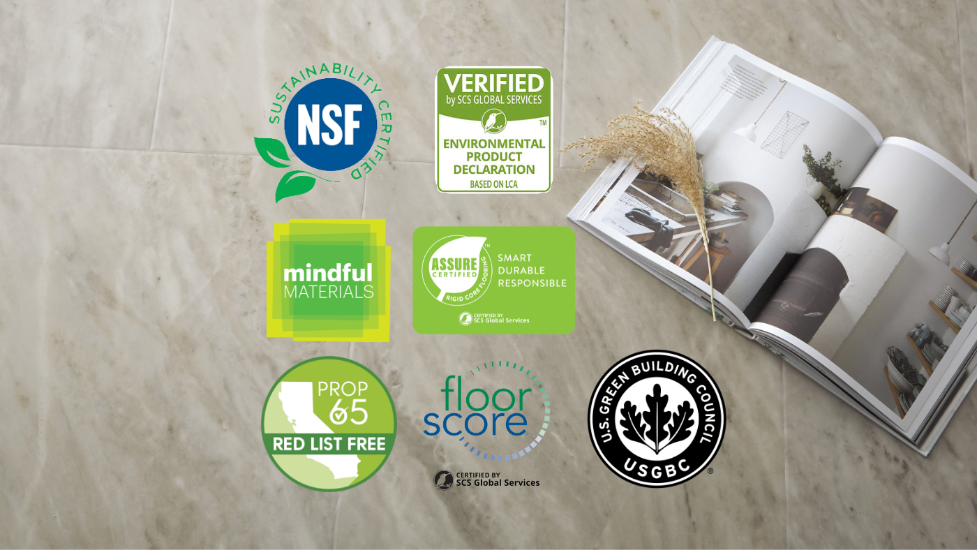 Sustainability certification logos