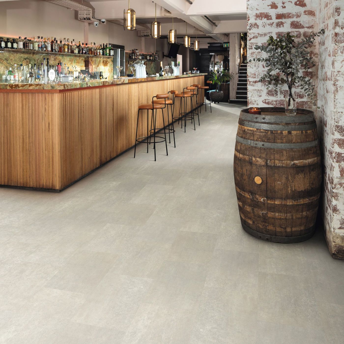 commercial resilient LVT for bar and pubs