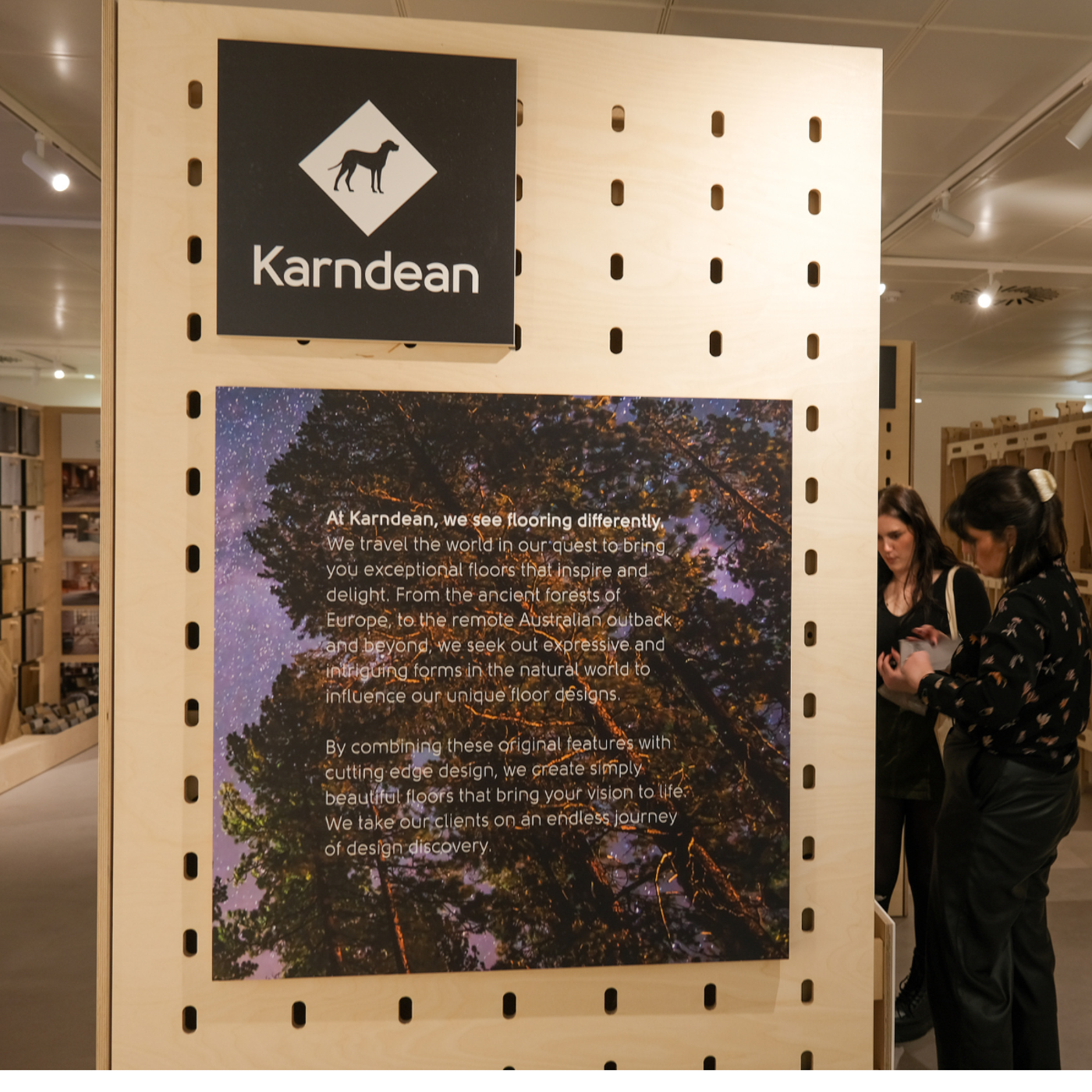 Karndean Commercial showroom stand in Glasgow