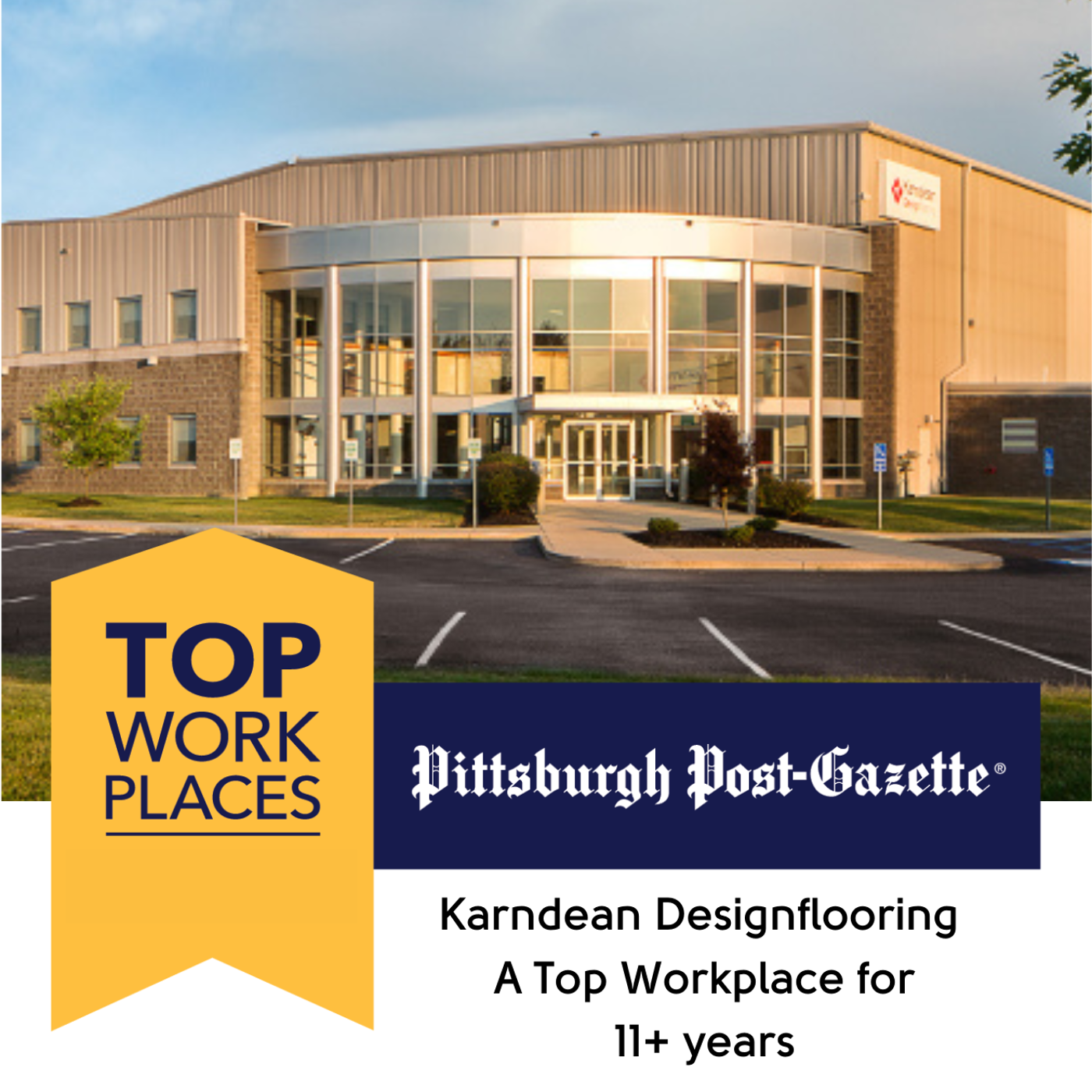 Karndean Designflooring is a top workplace for 11+ years