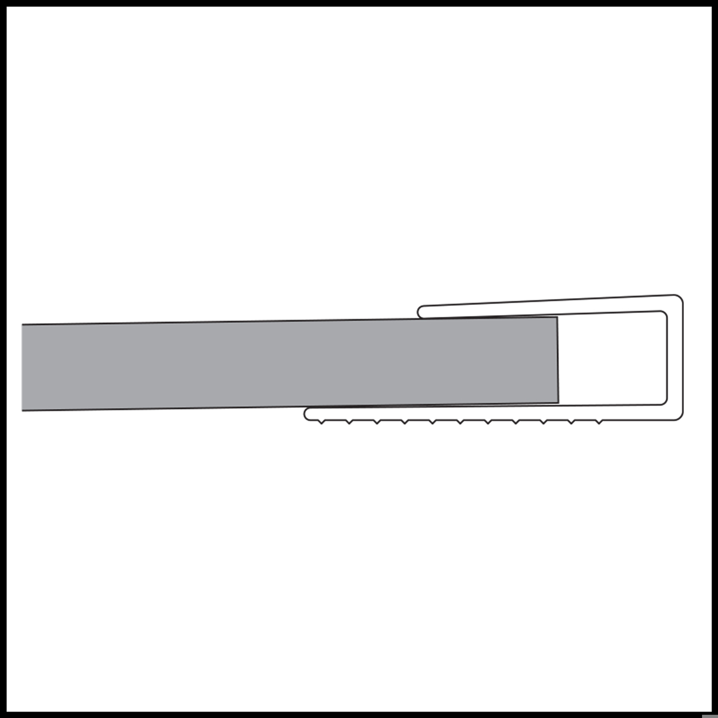 Edge cap flooring accessory illustration 