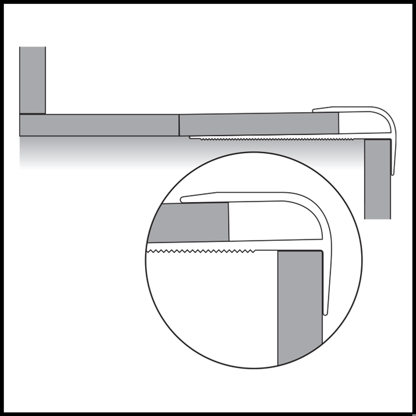 Stair noising flooring accessory illustration 